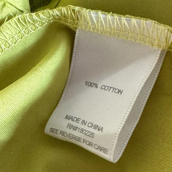 Stitchdrop Cap Sleeve Layered Ruffle Tiered Lime Green Maxi Dress in Size Small - Picture 8 of 10